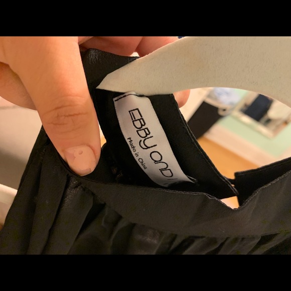 Black Halter Maxi Dress with Tie Waist - Picture 5 of 5